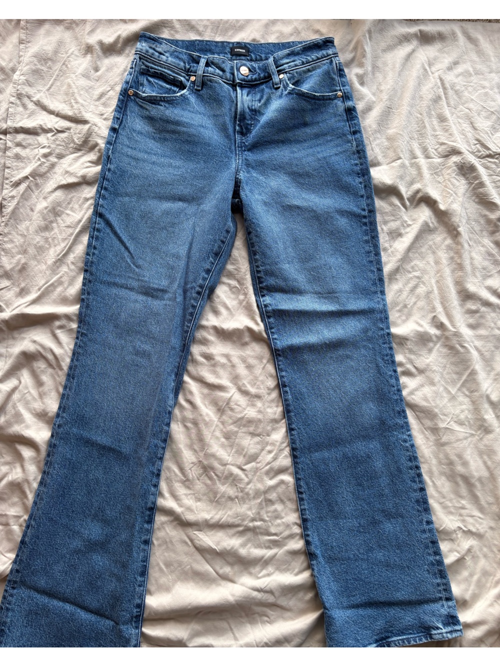 Express Bootcut Mid Rise Jeans